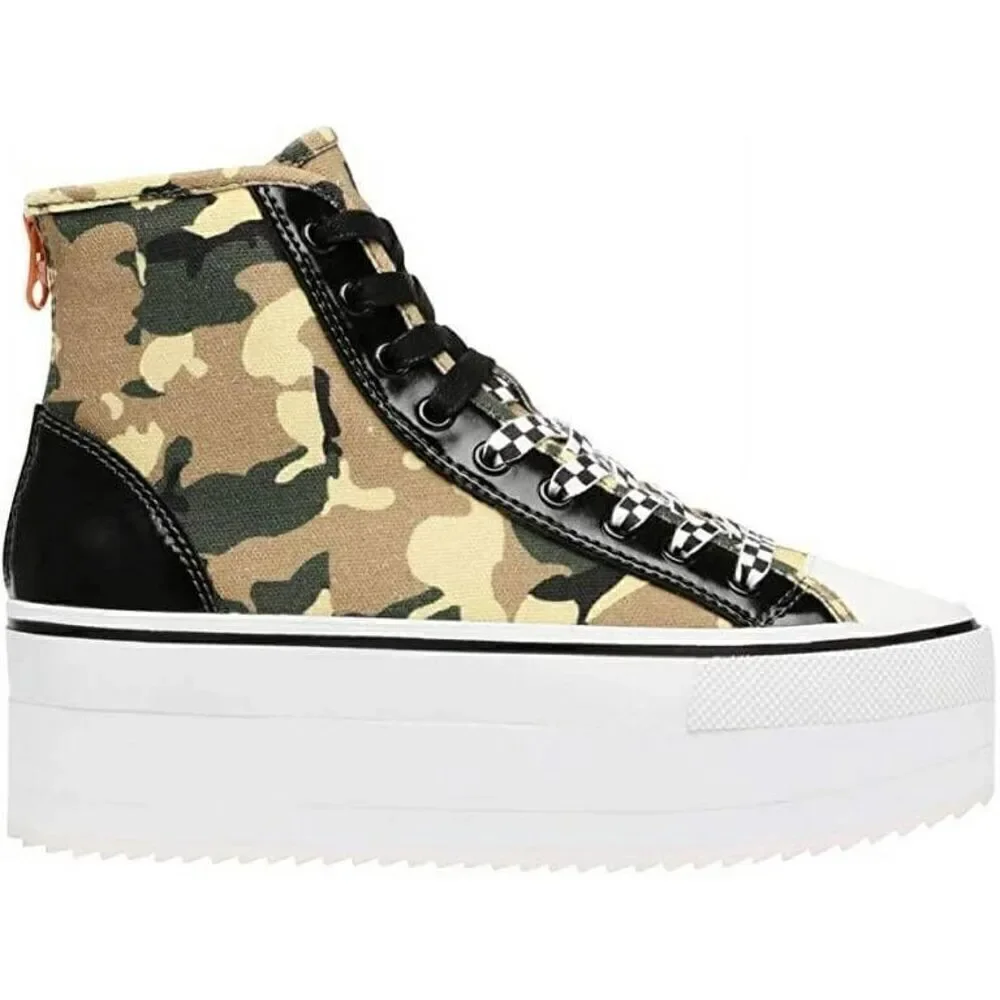 Steve Madden Stories Camouflage Platform High Top Sneakers